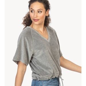Lilla P velour drawstring top